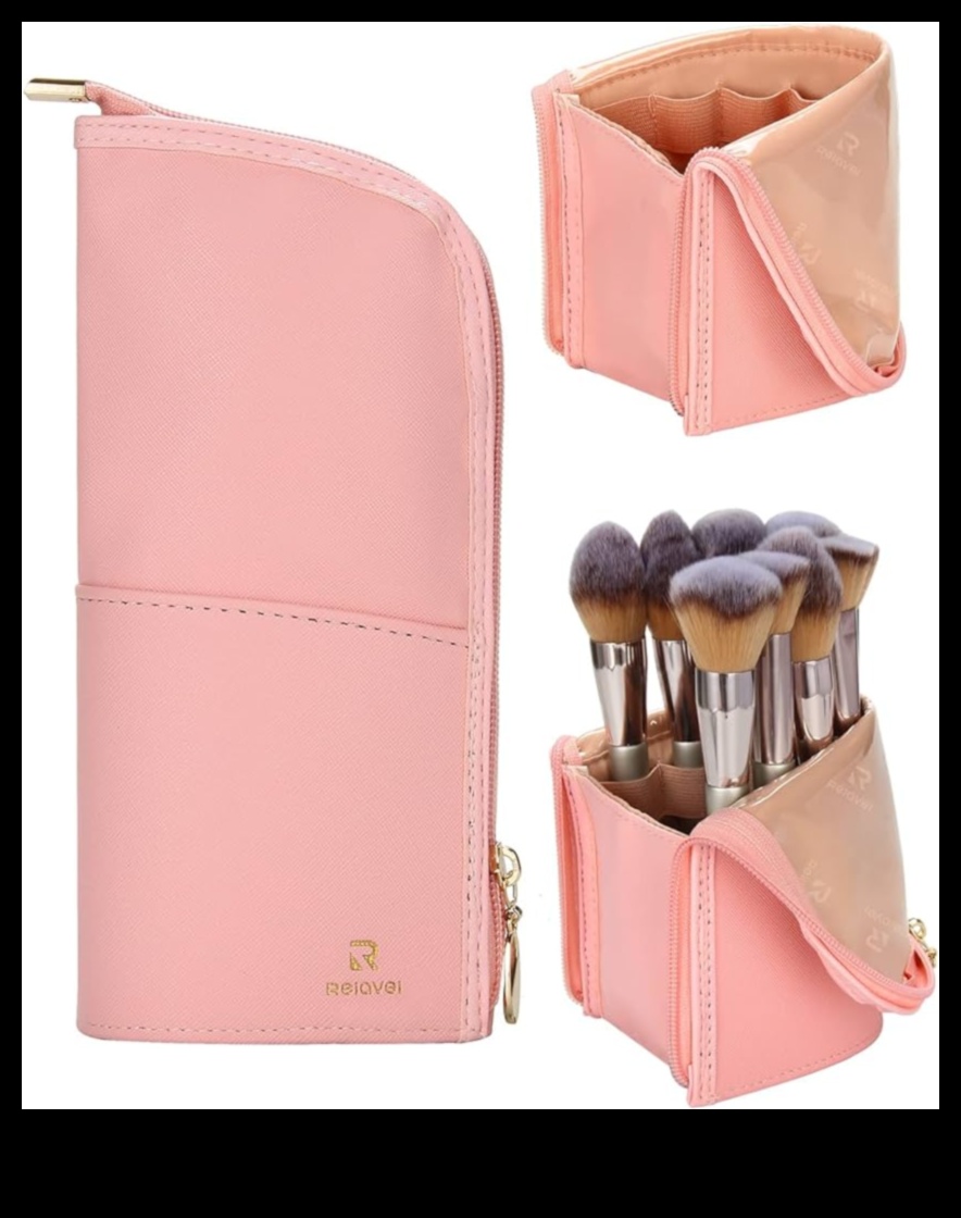 כיסויי מברשת גלגלים הפתרון הקומפקטי והנייד ליופי בדרכים 2 הכוח של מארזי מברשות מפותלים: אחסון נוח ליופי בדרכים